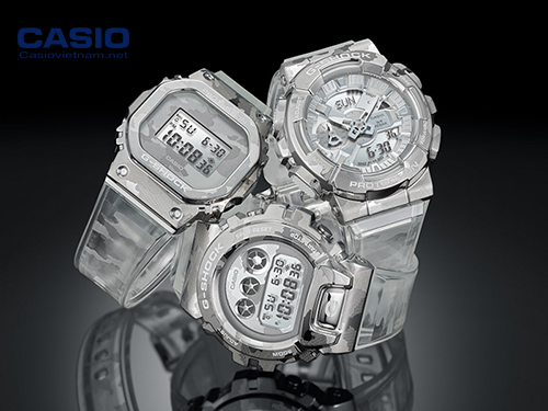 [Casio G-Shock 2020] GM-110SCM và GM-5600SCM – Dây đeo ngụy trang trong suốt