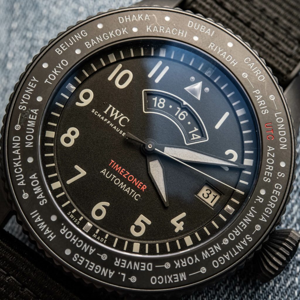 IWC Timezoner Ceratanium 7 1536x1536 1 1024x1024 - Ra mắt đồng hồ IWC Pilot's Watch Timezoner TOP GUN Ceratanium
