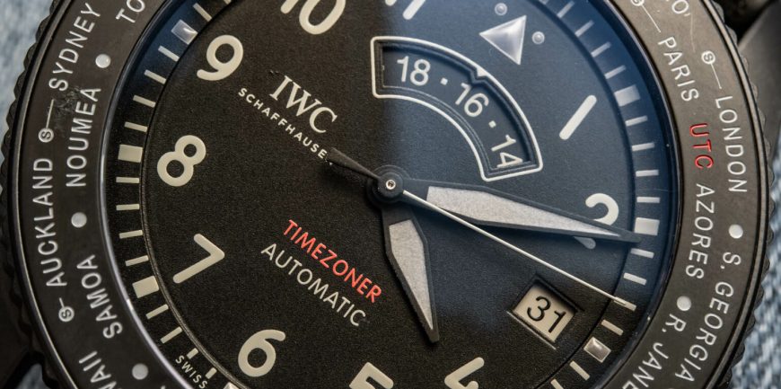 Ra mắt đồng hồ IWC Pilot’s Watch Timezoner TOP GUN Ceratanium