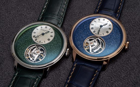 Đồng hồ Tourbillon siêu mỏng Arnold & Son bằng hai kim loại quý mới