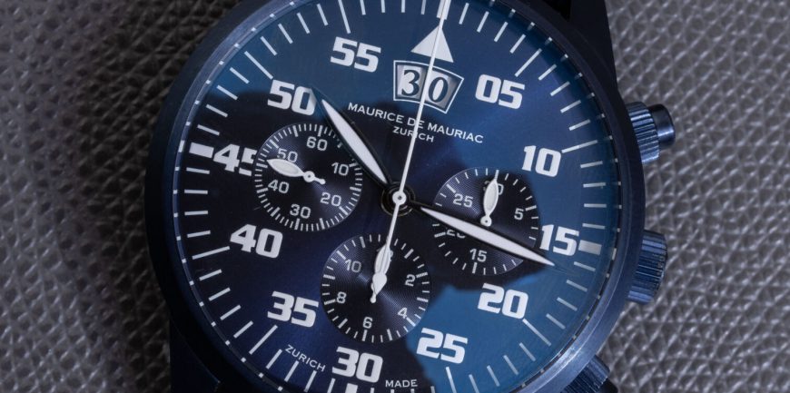 Đánh giá đồng hồ Maurice de Mauriac Chrono PVD màu xanh